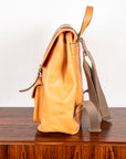Croots Vegetable Tanned Leather Rucksack Natural