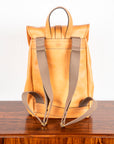 Croots Vegetable Tanned Leather Rucksack Natural