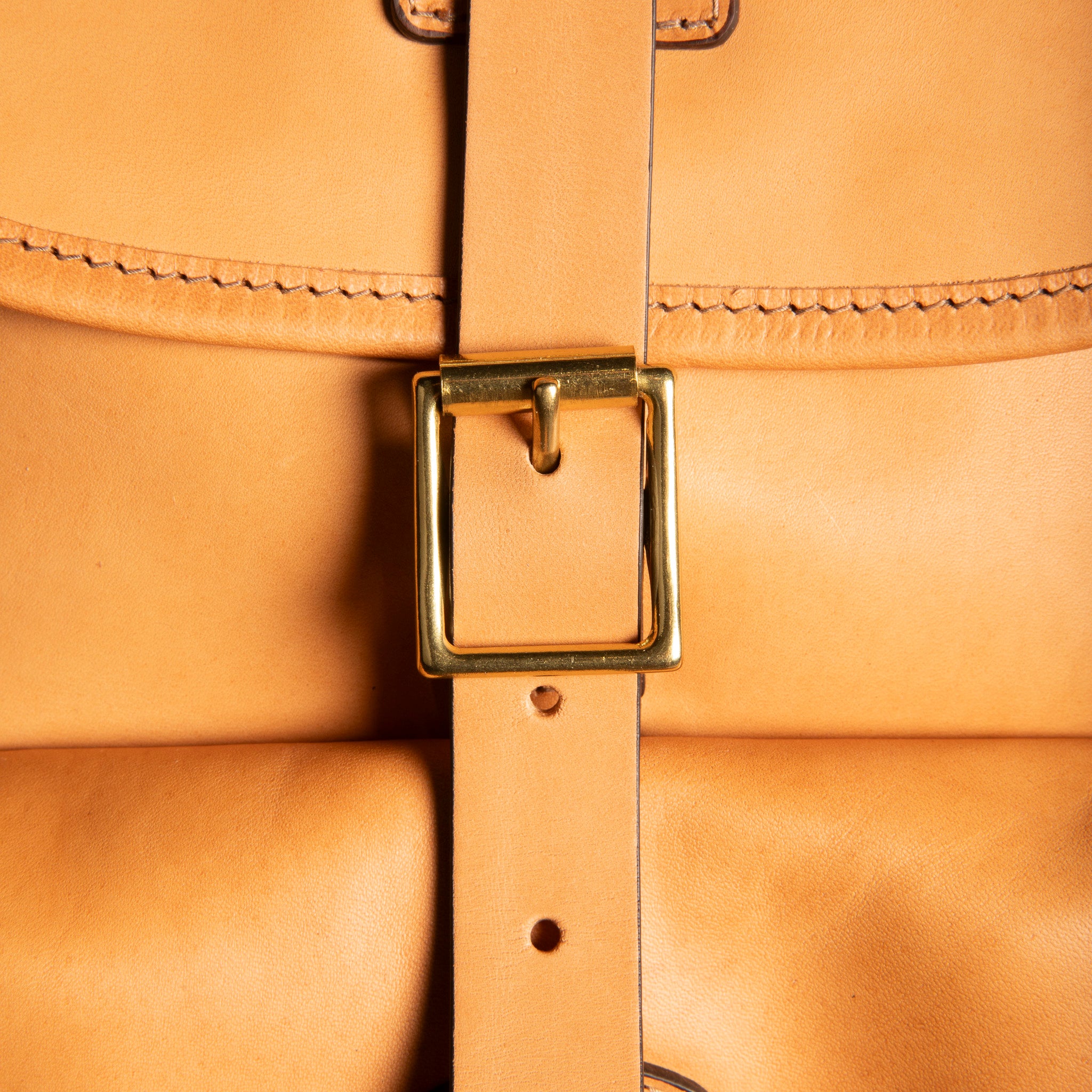 Croots Vegetable Tanned Leather Rucksack Natural