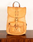 Croots Vegetable Tanned Leather Rucksack Natural