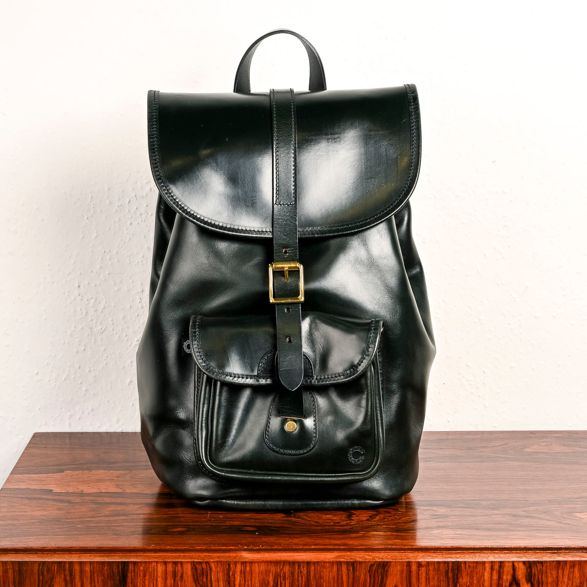 Croots Malton Bridle leather Rucksack Racing Green – Frans Boone Store