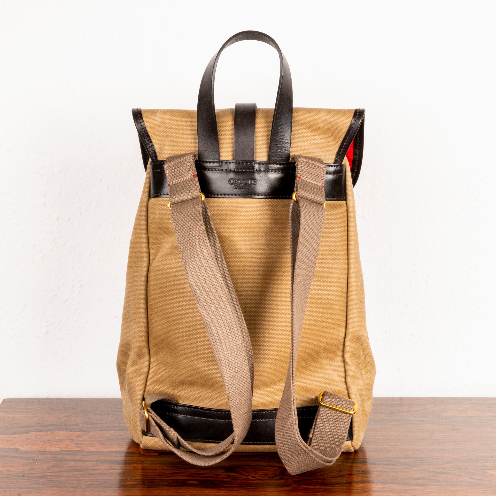 Croots Vintage Canvas Rucksack Sand