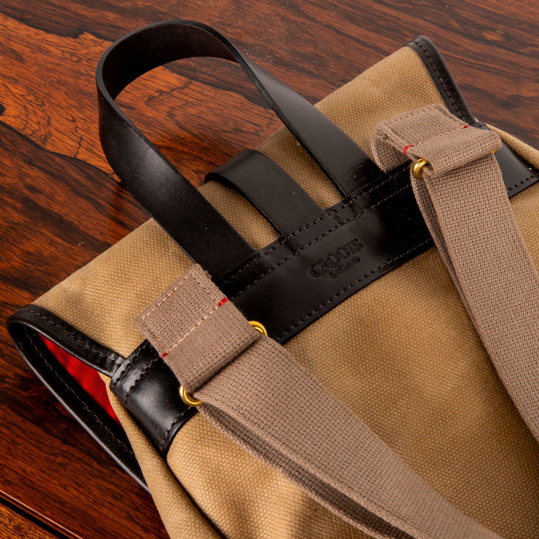 Croots Vintage Canvas Rucksack Sand