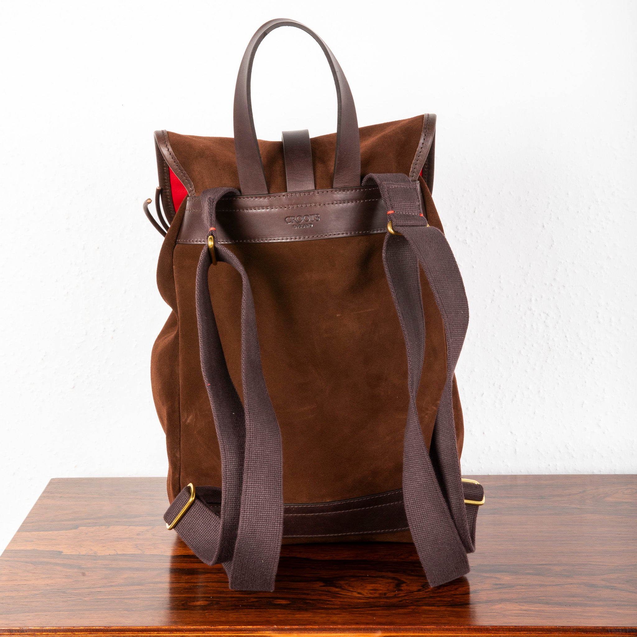 Croots Suede Rucksack Brown