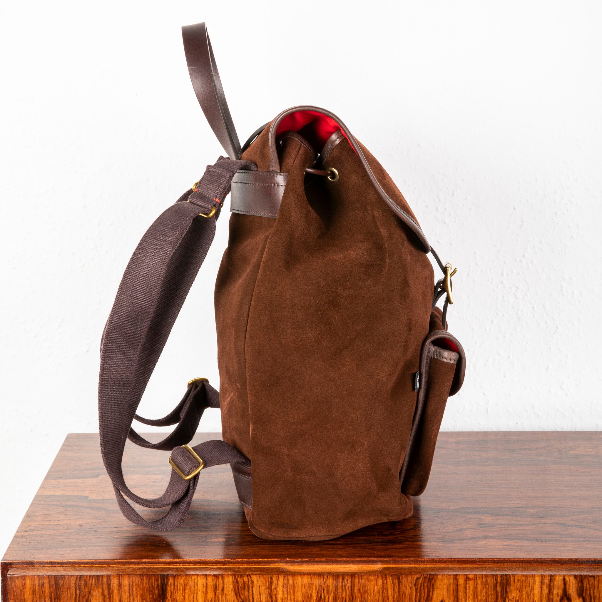 Croots Rucksack Croots Suede Rucksack Brown – Frans Boone Store