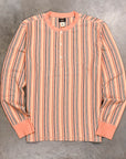 RRL Rufus Jacquard Henley Shirt Striped