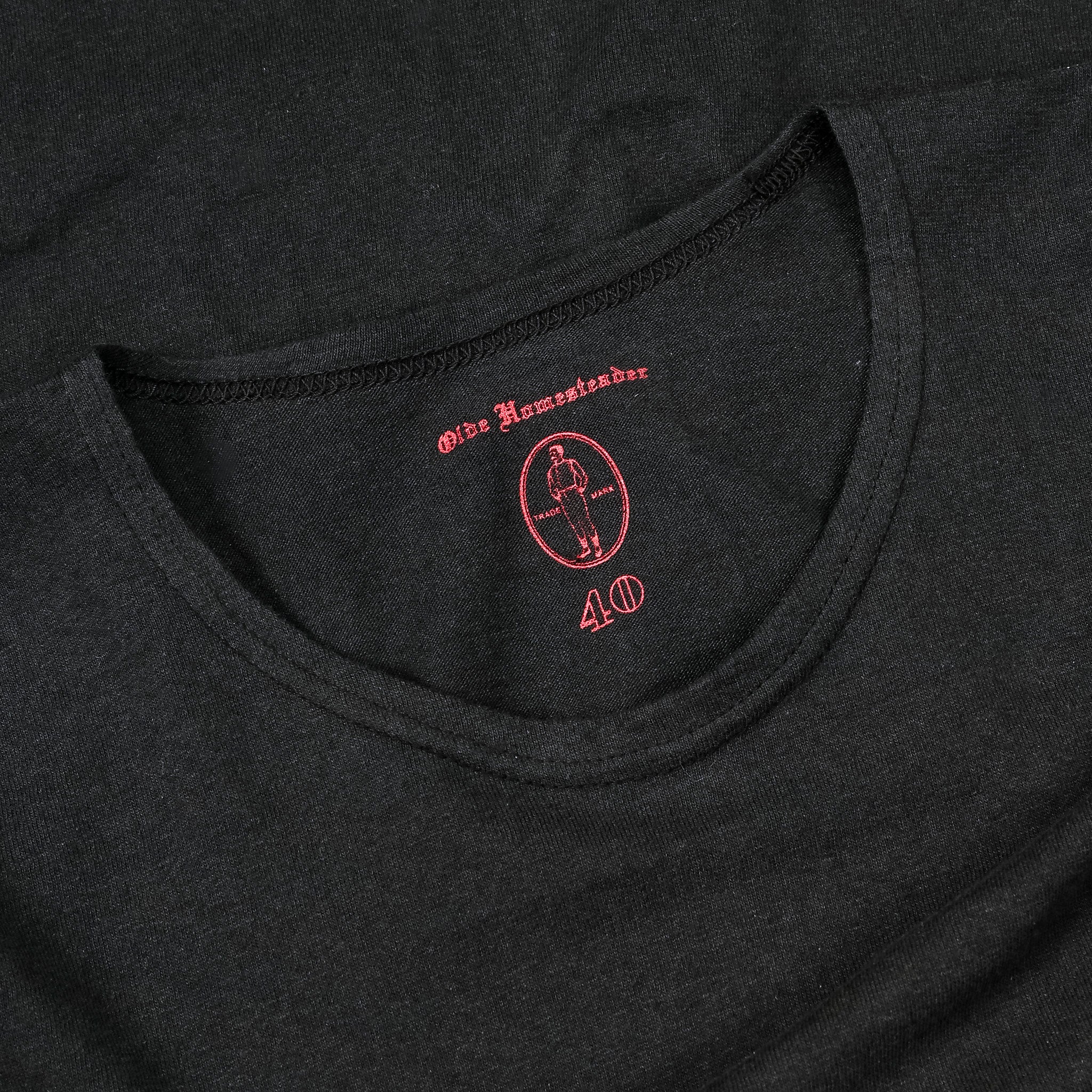 Olde Homesteader Extrafine Rustic Jersey Crew Neck Black – Frans