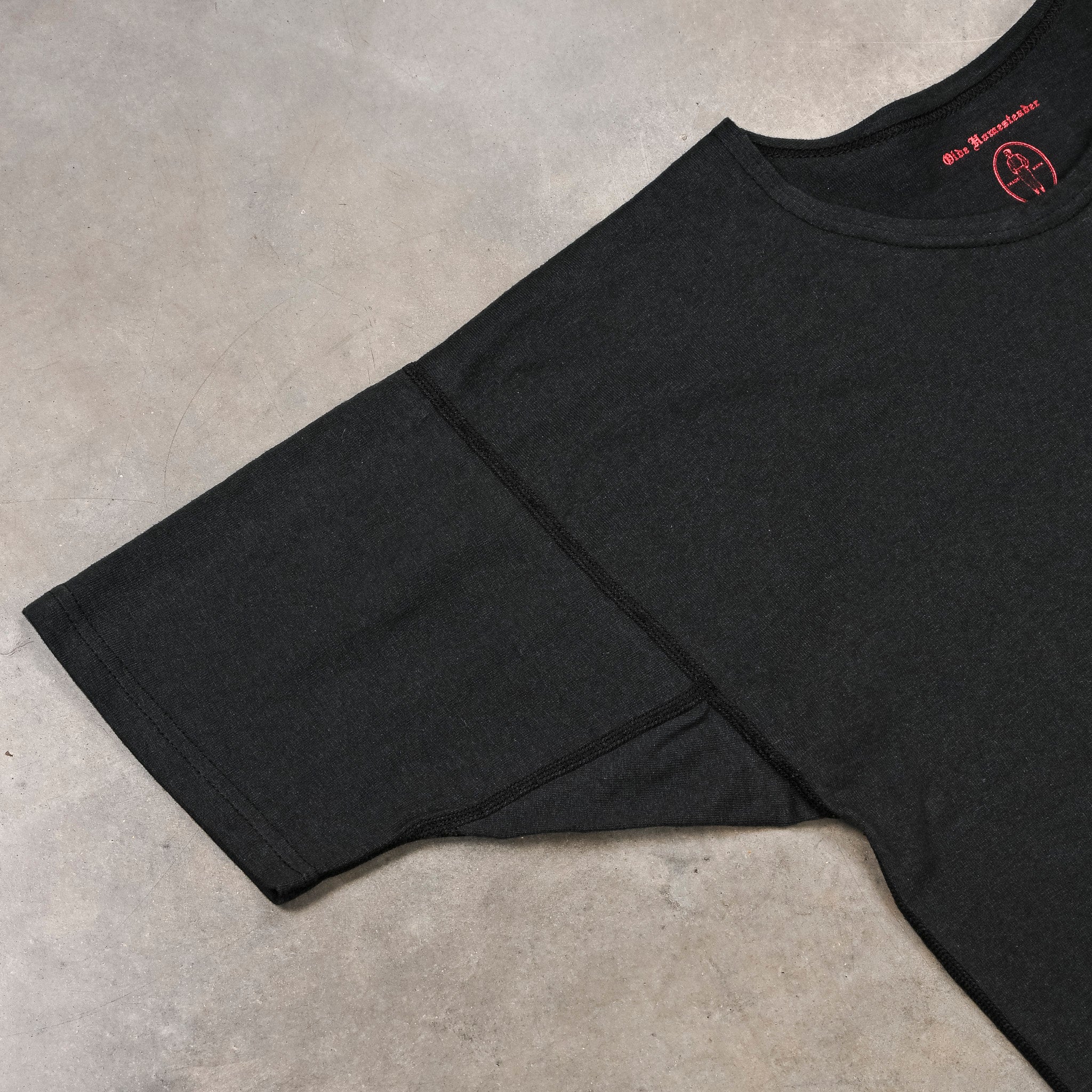 Olde Homesteader Extrafine Rustic Jersey Crew Neck Black