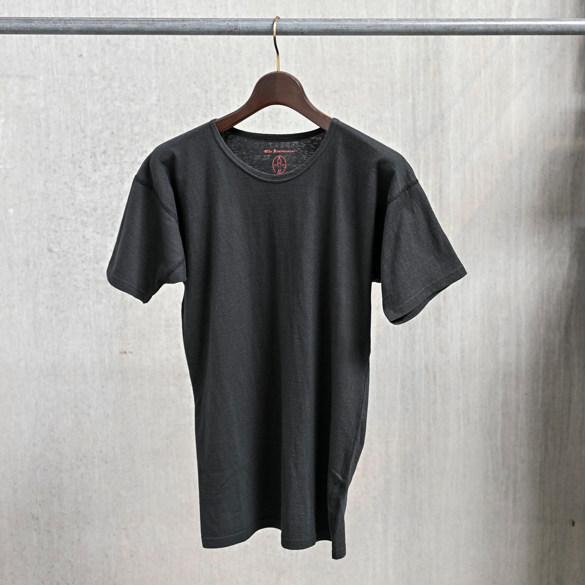 Olde Homesteader Extrafine Rustic Jersey Crew Neck Black – Frans