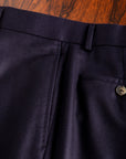 Caruso Pantaloni Super 120's Flannel Blu Notte