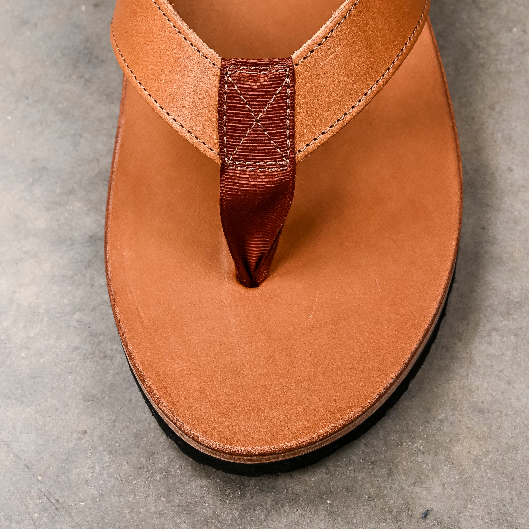 The Real McCoy's Leather Arched Sandal Brown