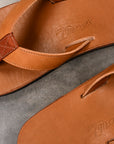 The Real McCoy's Leather Arched Sandal Brown