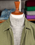 Orslow Vintage Washed Coach Jacket With Fleece Lining Dark Olive