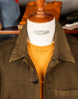 RRL Asher Jacket Reverse Sateen Washed Brown