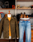 RRL Asher Jacket Reverse Sateen Washed Brown
