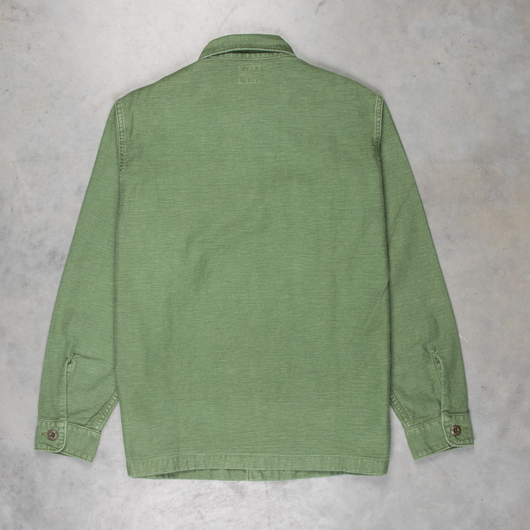Orslow US army shirt back satin green used
