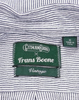 Gitman Vintage x Frans Boone Japanese Woven Stripe Seersucker Navy