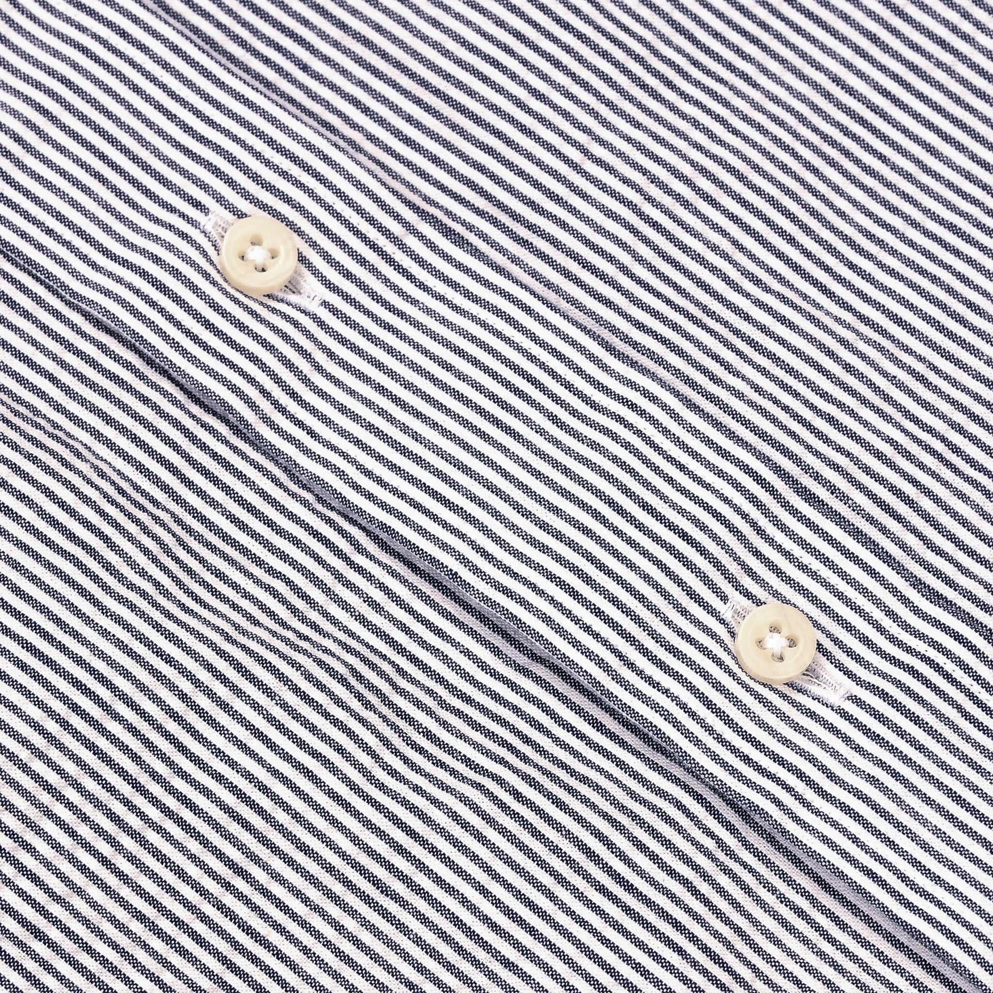 Gitman Vintage x Frans Boone Japanese Woven Stripe Seersucker Navy