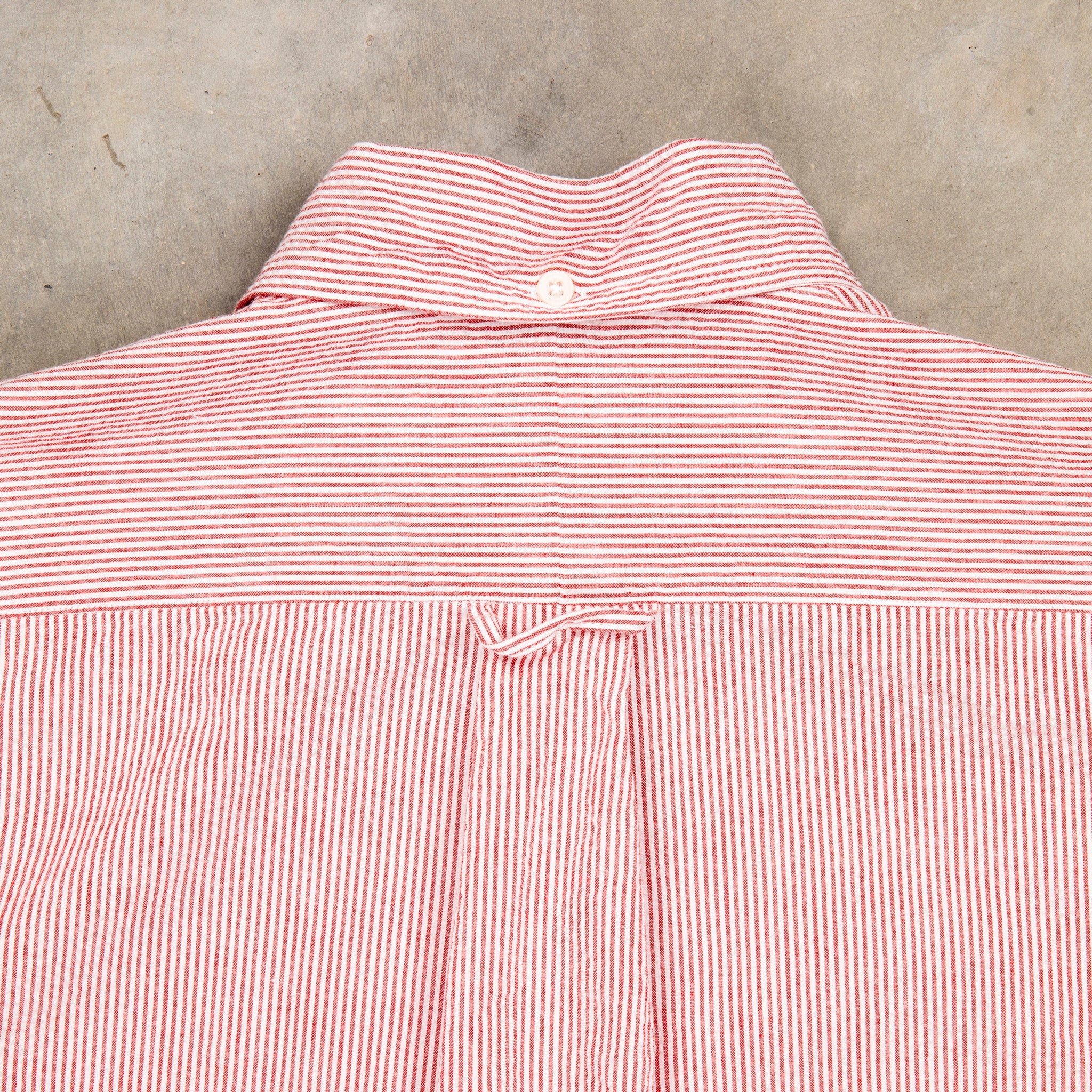 Gitman Vintage x Frans Boone Japanese Woven Stripe Seersucker Medium Red