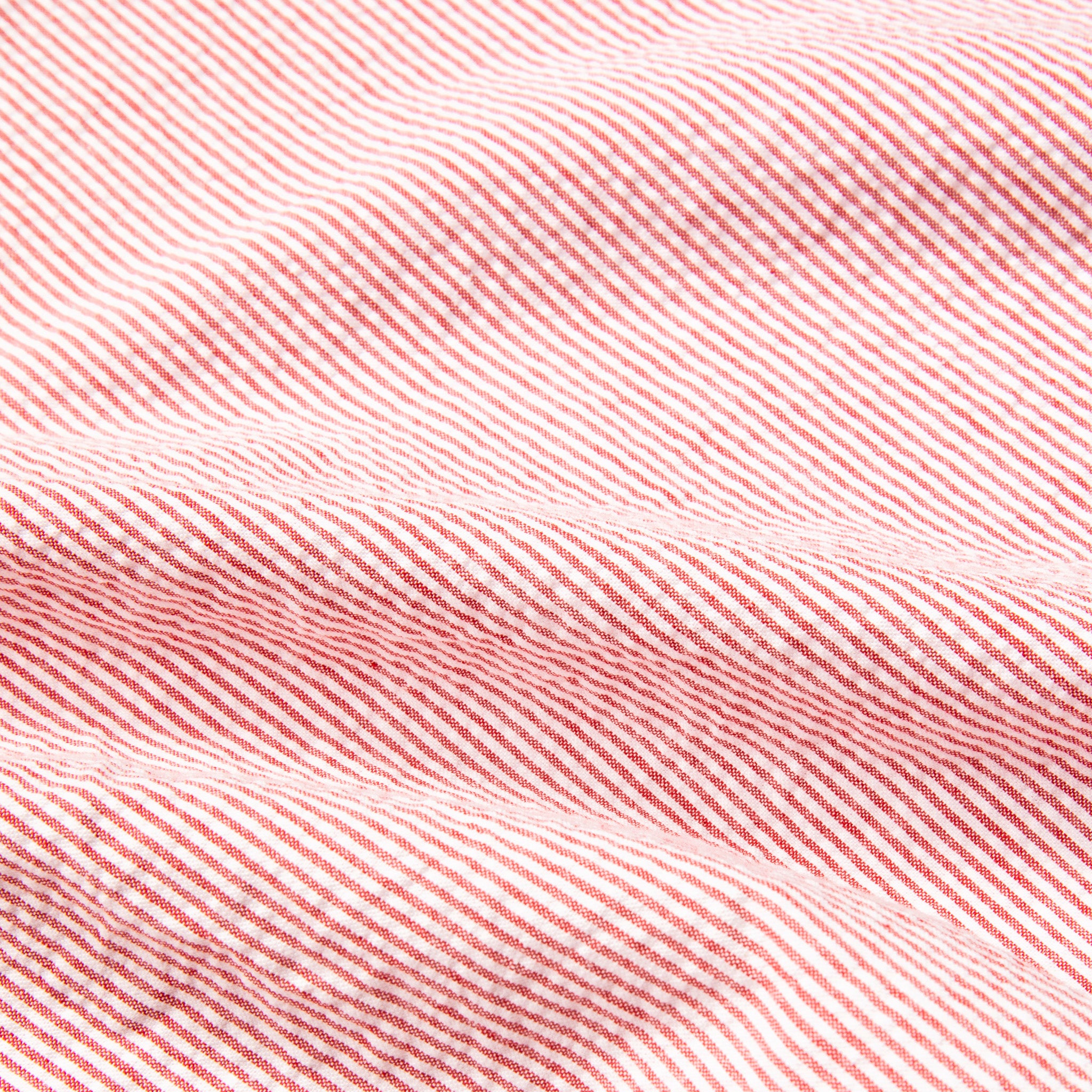 Gitman Vintage x Frans Boone Japanese Woven Stripe Seersucker Medium Red