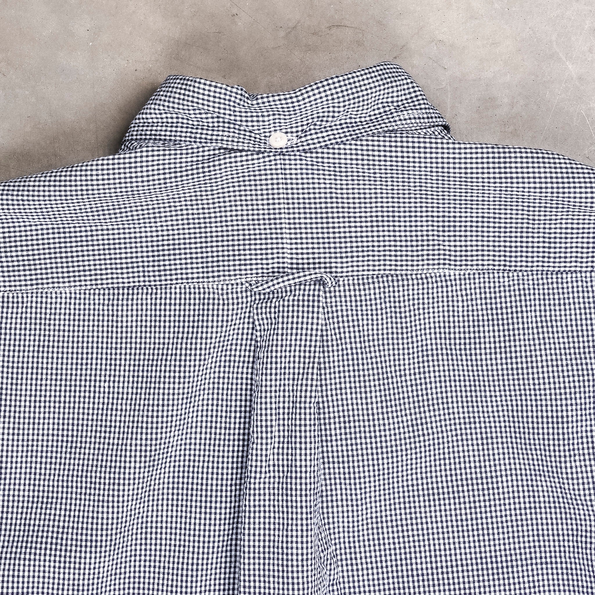 Gitman Vintage x Frans Boone Japanese Woven Vichy Seersucker Navy