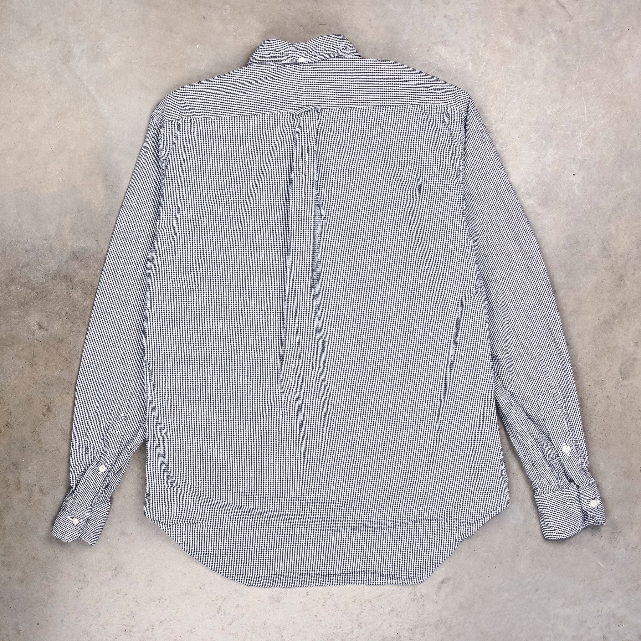 Gitman Vintage x Frans Boone Japanese Woven Vichy Seersucker Navy