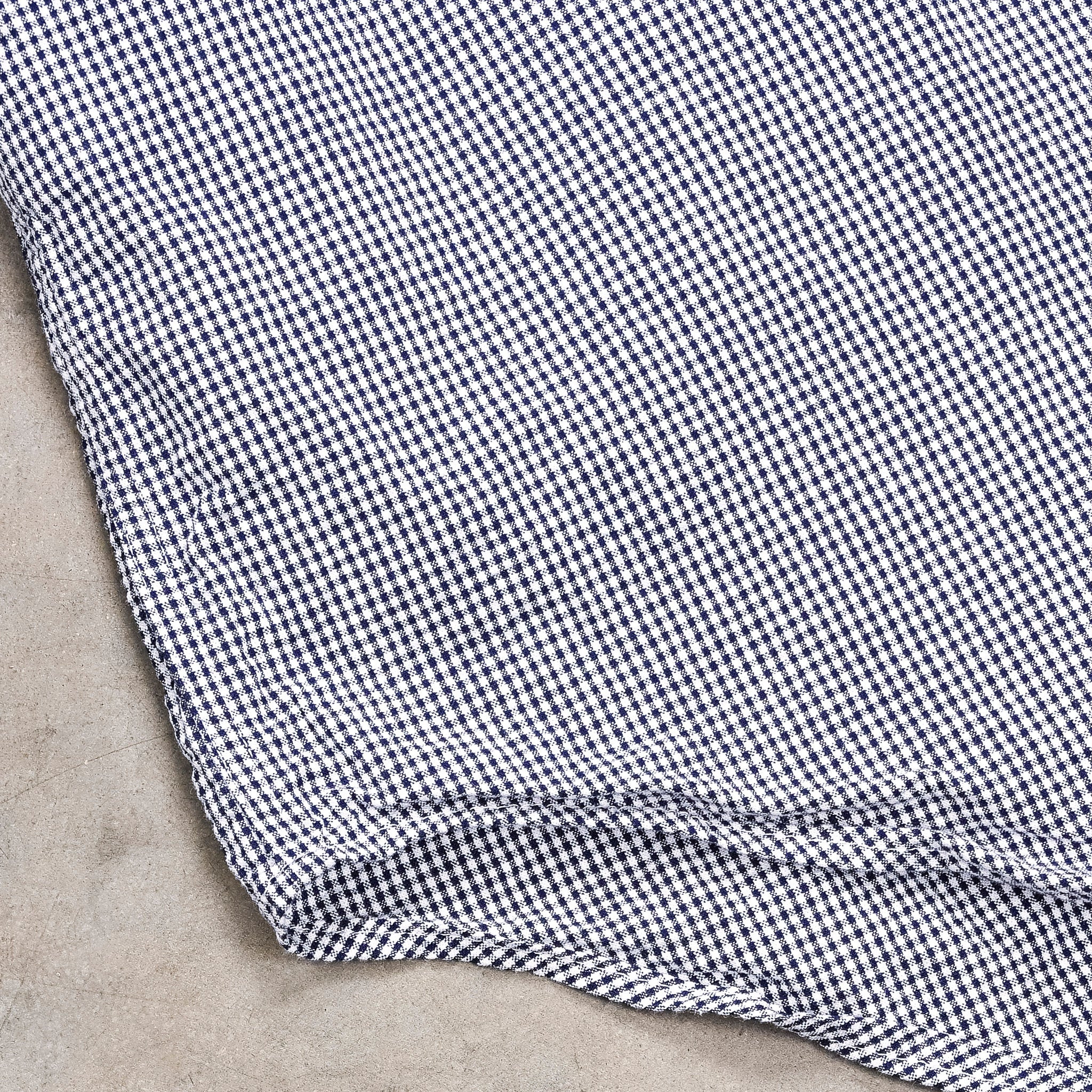 Gitman Vintage x Frans Boone Japanese Woven Vichy Seersucker Navy