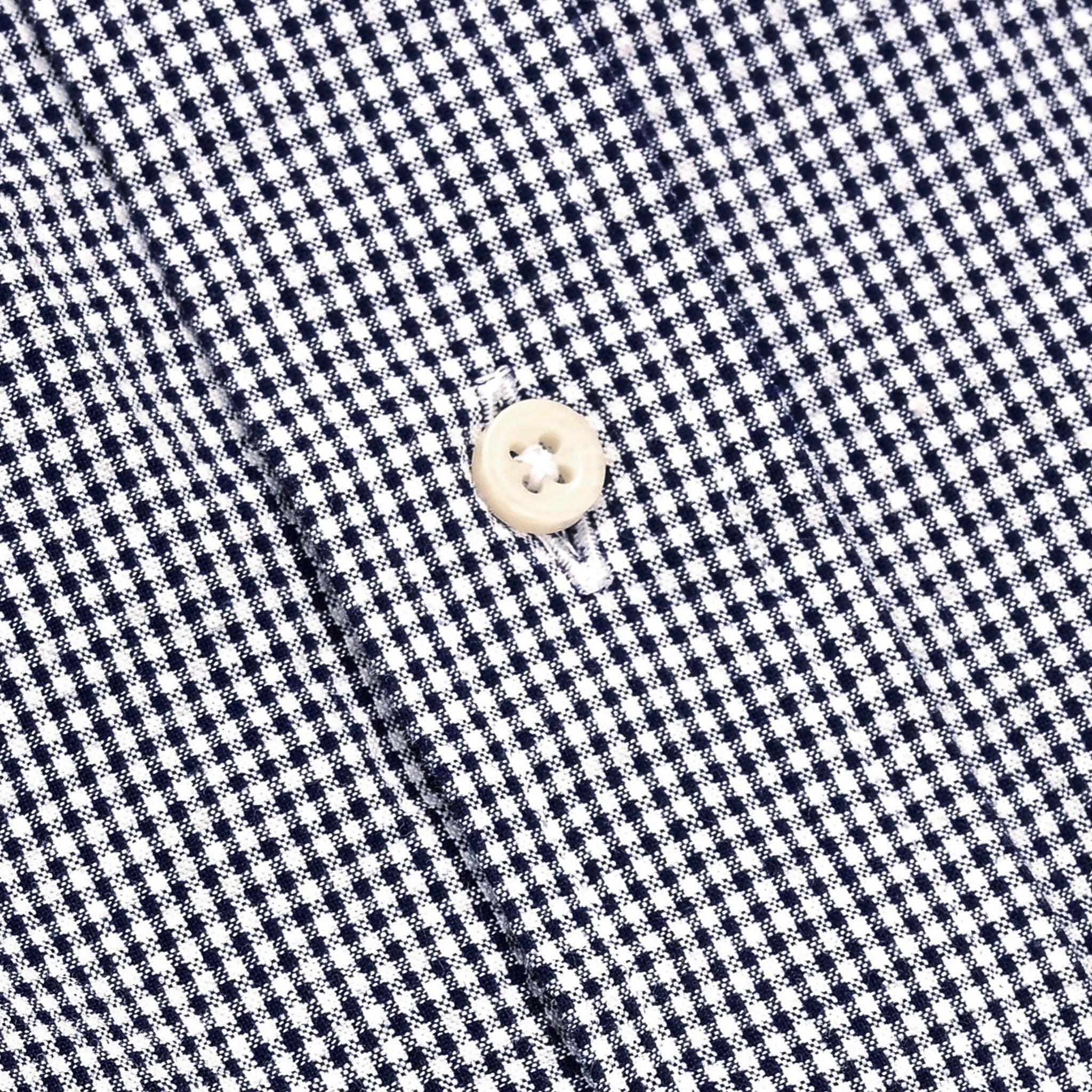 Gitman Vintage x Frans Boone Japanese Woven Vichy Seersucker Navy