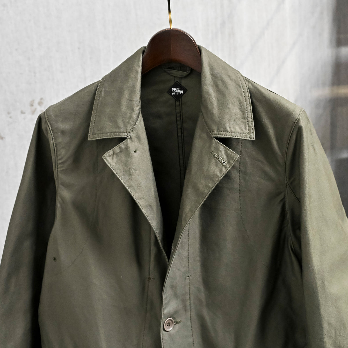 The Corona Utility CJ003 Sherry Jacket Militairy Back Sateen Olive
