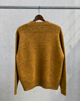 The Corona Utility KN001 Navy Crew Shetland Wool Gold