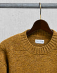 The Corona Utility KN001 Navy Crew Shetland Wool Gold