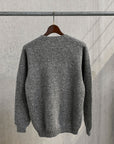 Laurence J. Smith  Super Soft Seamless Crew Neck Pullover Med Grey
