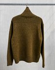The Corona Utility KN002 Navy Turtle Shetland Wool Khaki Green