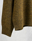 The Corona Utility KN002 Navy Turtle Shetland Wool Khaki Green