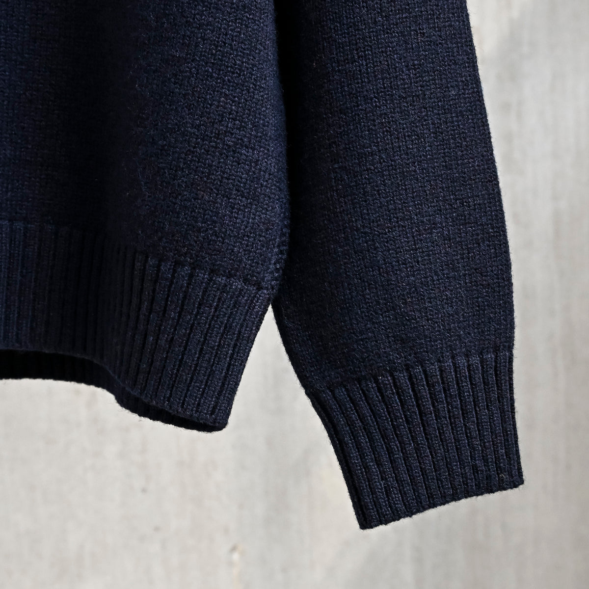 The Corona Utility KN002 Navy Turtle Shetland Wool Navy