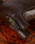 The Real McCoy's Handcrafted Horsehide Dachshund Seal Brown