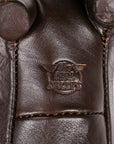 The Real McCoy's Handcrafted Horsehide Dachshund Seal Brown