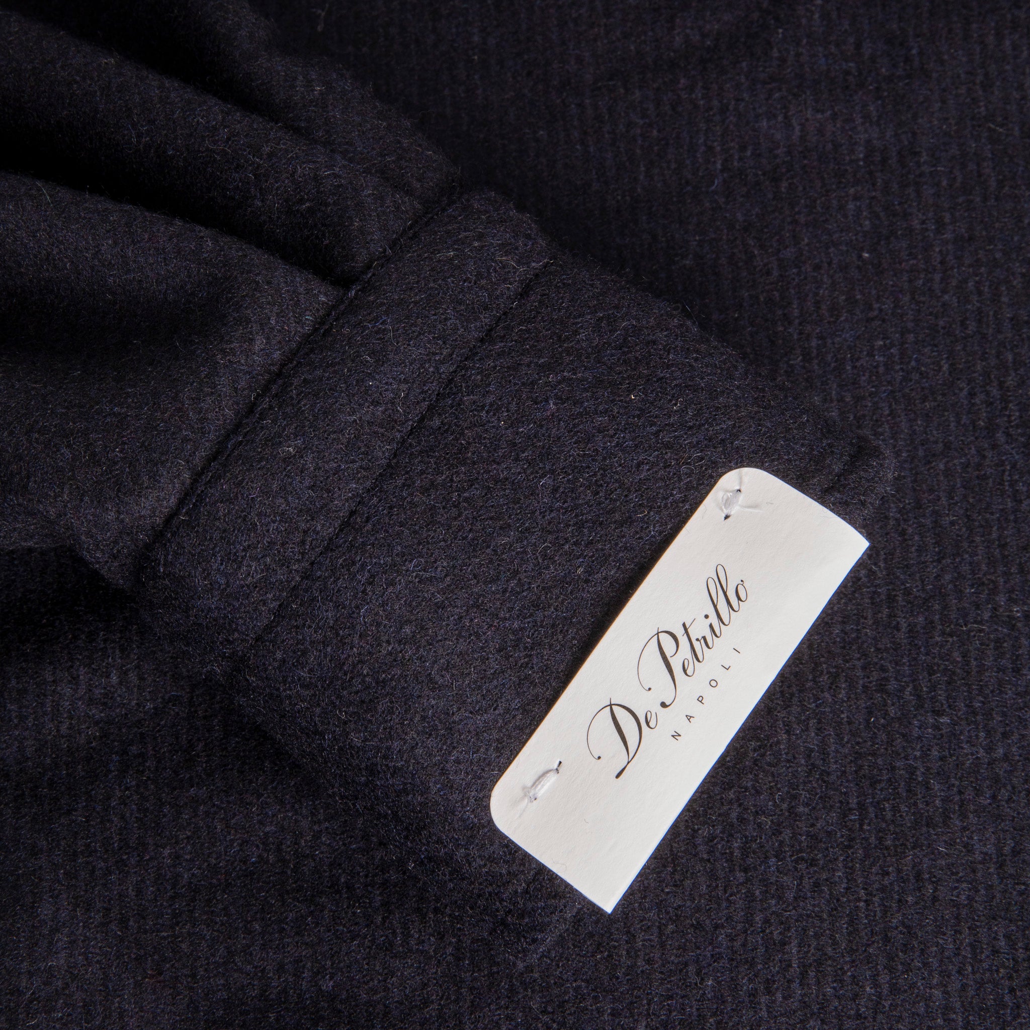 De Petrillo Shirt Jacket Wool and Cashmere Blu Scuro