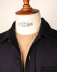 De Petrillo Shirt Jacket Wool and Cashmere Blu Scuro