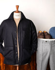 De Petrillo Shirt Jacket Wool and Cashmere Blu Scuro