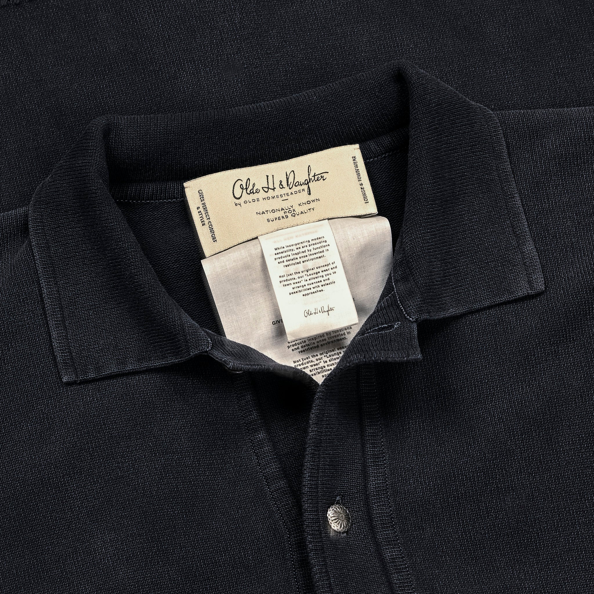 Olde H &amp; Daughter Cotton Distressed Shirt Jacket Overcast