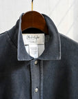 Olde H & Daughter Cotton Distressed Shirt Jacket Overcast