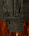 De Petrillo Shirt Jacket Wool and Cashmere Verde Scuro
