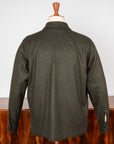 De Petrillo Shirt Jacket Wool and Cashmere Verde Scuro
