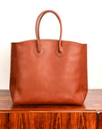 The Real McCoy's Leather Tote Shoulder-Bag Brown