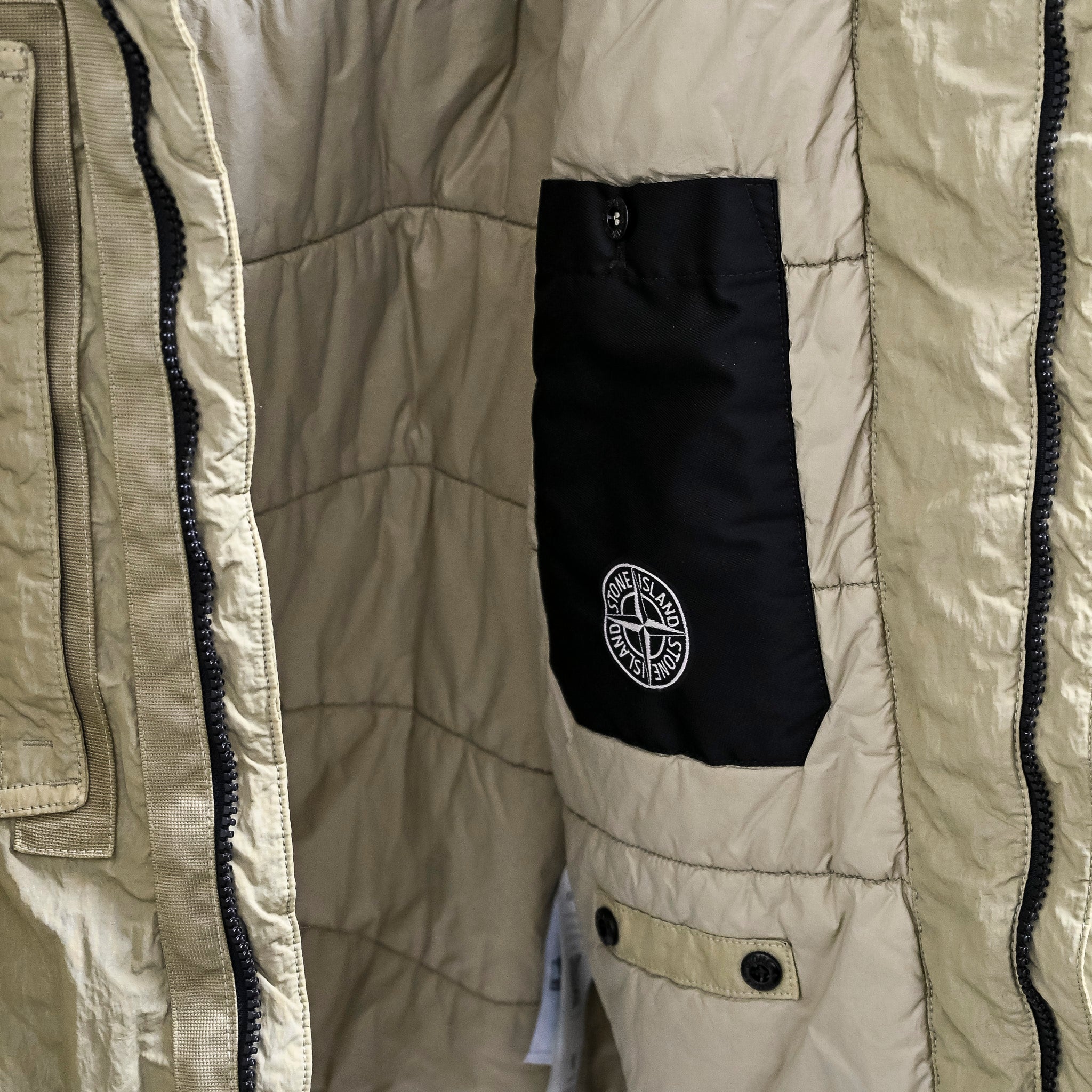 Stone Island Warp Rib Nylon-TC Short Parka Laurel Green