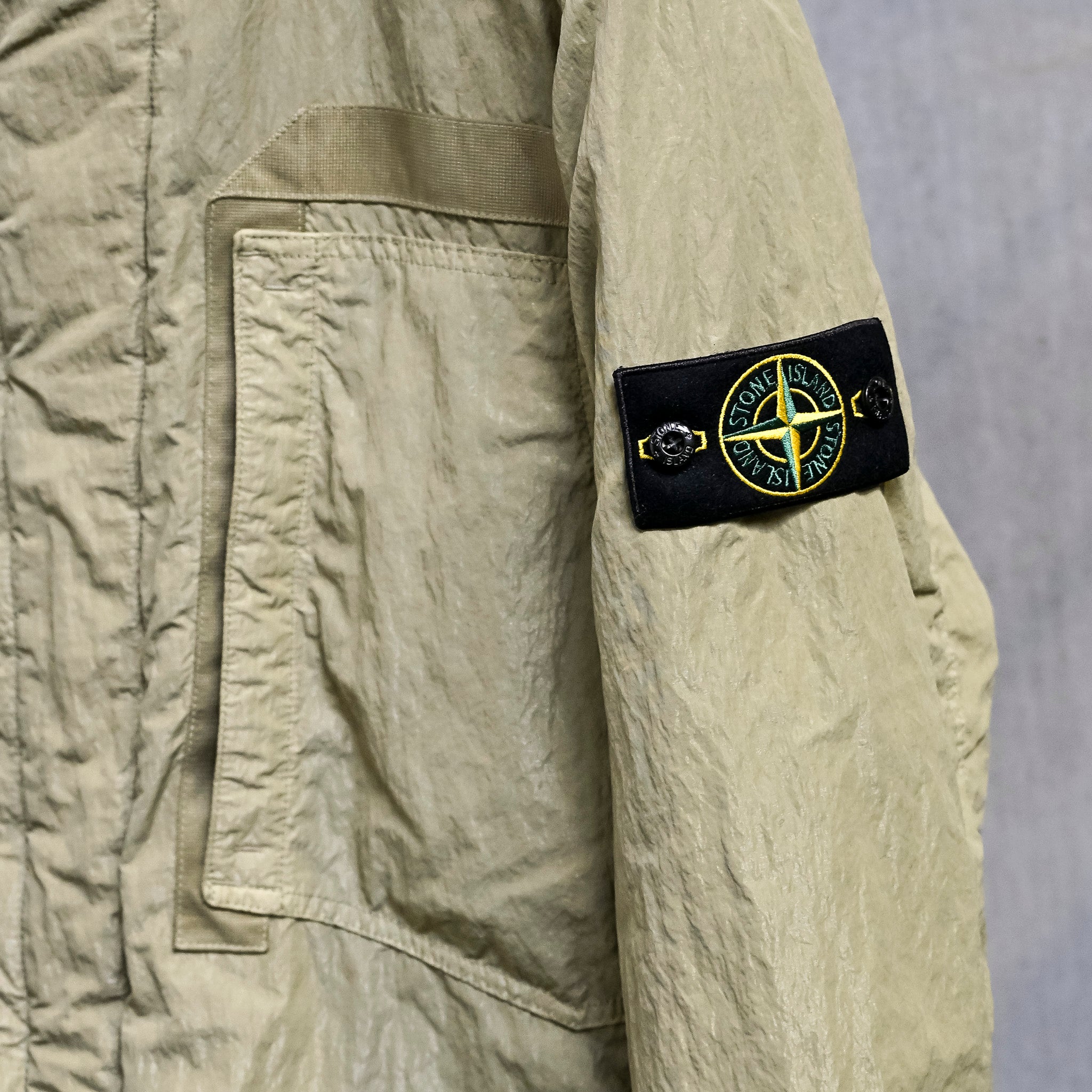 Stone Island Warp Rib Nylon-TC Short Parka Laurel Green