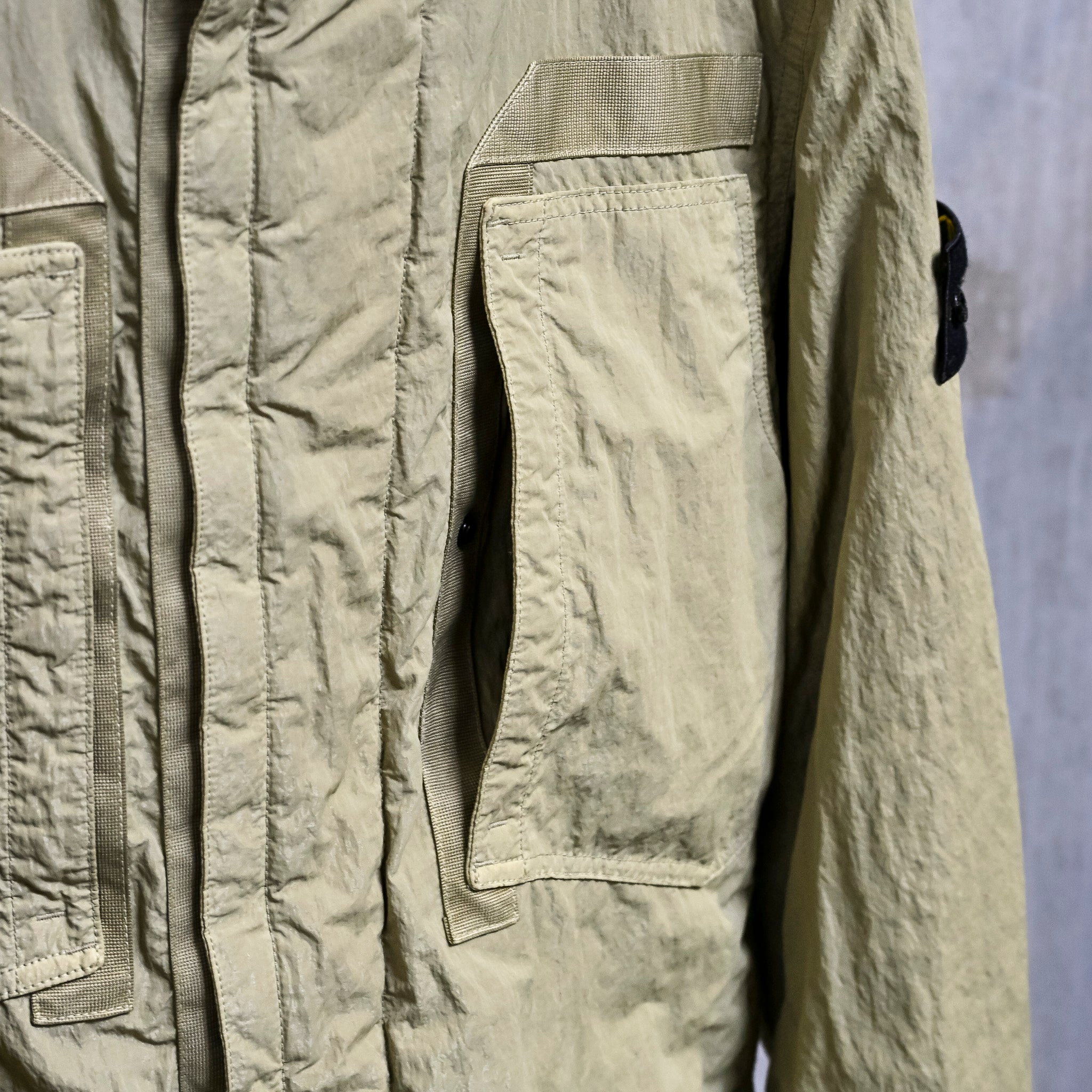 Stone Island Warp Rib Nylon-TC Short Parka Laurel Green