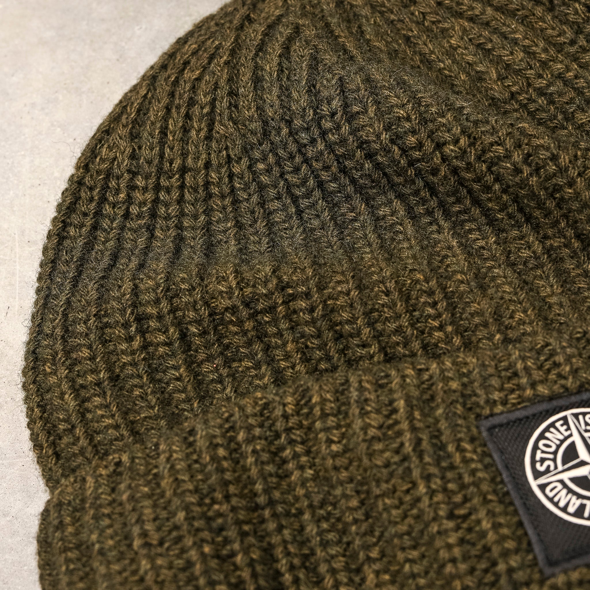 Stone Island Light RWS Geelong Beanie Military Green Melange