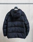 Stone Island Crinkle Reps NY Hooded Down Jacket Navy Blue